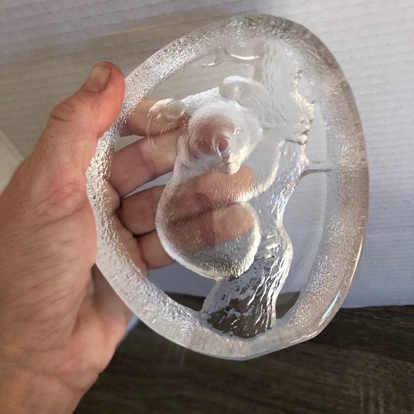 Vtg Mats Jonasson Sweden Crystal Paperweight - Picture 12 of 12